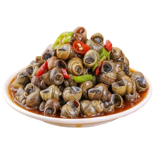 麻辣香辣田螺熟食袋装500g口味嗦螺石螺儿时零食螺蛳饭店餐饮用