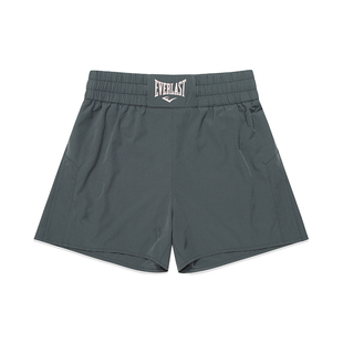 美国EVERLAST拳击裤男跑步运动健身高弹速干凉感防走光三分短裤女