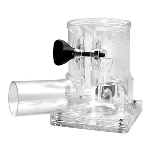 沃一工具木工修边机配件雕刻机开槽修边底座多功能加厚集尘透明罩