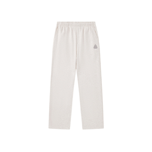 匹克针织长裤显瘦休闲阔腿裤秋新款女士运动宽松直筒加绒保暖卫裤