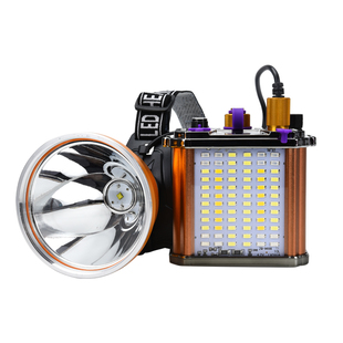 P90超亮强光头灯九核大光斑远射户外夜钓鱼灯赶海充电矿灯氙气灯