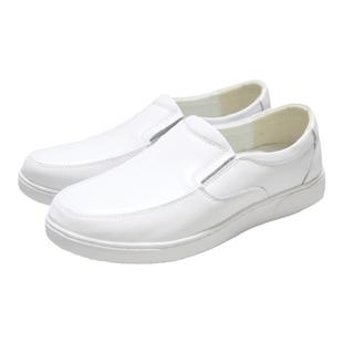 大礼拜护士鞋男软底透气不累脚厚底增高舒适防滑白色皮鞋秋冬季