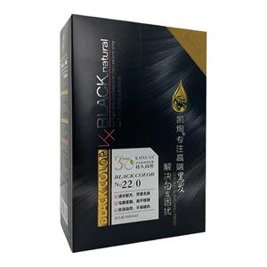 凯绚黛雅丝秀染发膏剂遮盖白发理发店男女士专用清水不沾头皮黑色