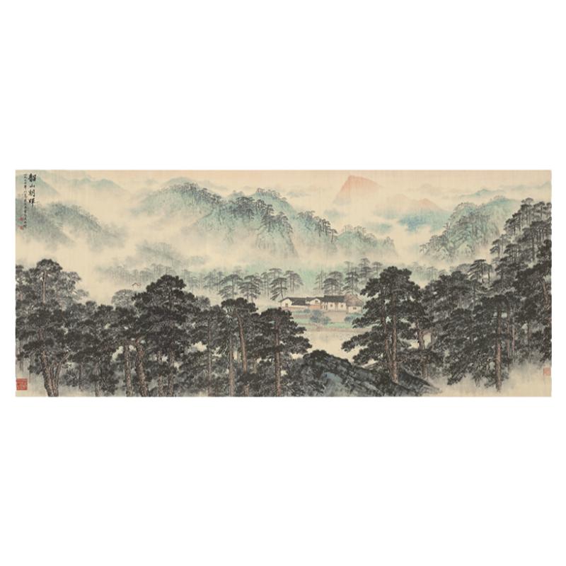 山水横幅装饰画客厅办公室挂画