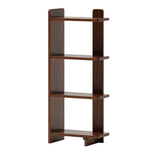 实木书架一体靠墙家庭布置落地客厅沙发旁展示陈列书柜多层置物架