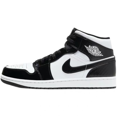 JORDAN黑白熊猫漆皮男女篮球鞋