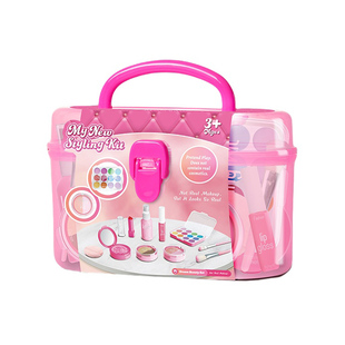 儿童宝宝小公主女童化妆品盒套装女孩仿真口红玩具模型涂不出颜色
