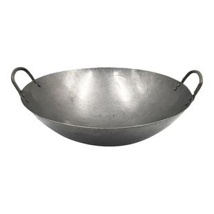 CCK/香港陳支記炒锅 双耳圆底熟铁无涂层手打纯铁锅上海友生专卖