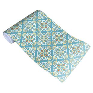 地中海自粘地砖贴纸厨房防水地贴阳台防滑耐磨地板贴仿古瓷砖墙贴