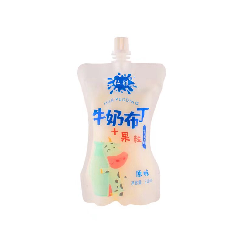 牛奶布丁草莓黄桃原味新鲜混装商用弘娃乳酸菌风味饮料加果粒整箱