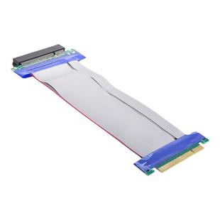 PCI-E 3.0 x8公对母延长线 pcie Riser卡8x带供电直插卡测试显卡PCI-E 8X转16X转接卡Mini PCI-E公对母延长线