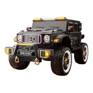 奔驰儿童电动四驱越野车小孩可坐大人宝宝4轮带遥控双人亲子车