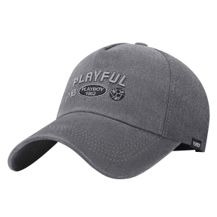 花花公子男士棒球帽春秋新款百搭防晒遮阳帽户外大头围鸭舌帽子女