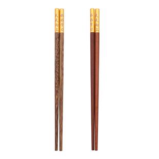鸡翅木红檀木儿童筷子宝宝专用实木短筷子健康环保家用刻字二段