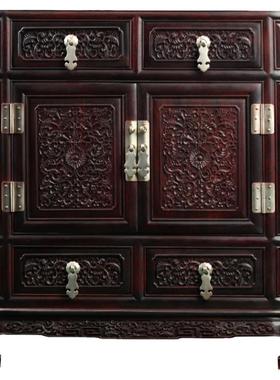 印度小叶紫檀收纳明清古典五斗柜