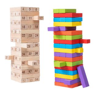 数字叠叠乐积木儿童抽玩具原木塔桌游平衡高成人游戏堆堆乐