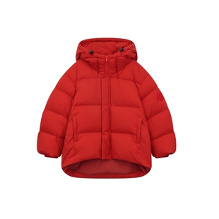 ei童装儿童连帽款羽绒服冬装新款男女童韩版宽松保暖外套