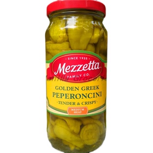 Mezzetta Peppers美国美瑞嗒开胃泡菜泡辣椒特辣披萨汉堡辣椒酱汁
