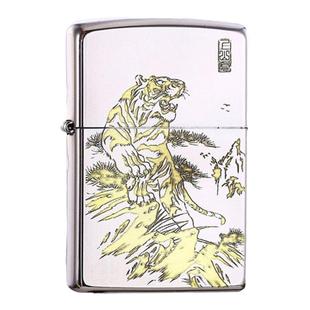 正版zippo防风煤油打火机之宝上山虎老虎个性创意国风国潮礼物zip