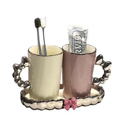 漱口杯套装家用高档刷牙杯洗漱杯