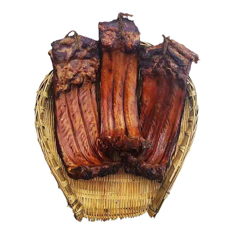整块腊肉柴火烟熏肉陕西安康陕南腌肉/腊肉/腊禽类