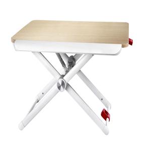 赛鲸站立工作台办公室笔记本电脑支架小桌面增高架移动折叠升降桌