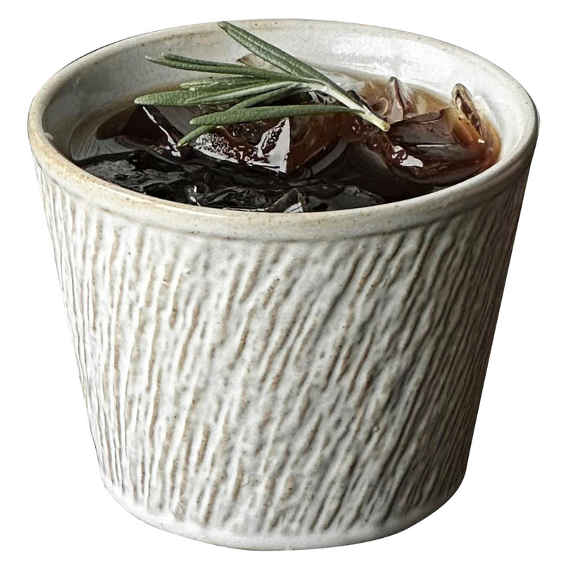 高颜值精致石纹大口径陶瓷咖啡杯