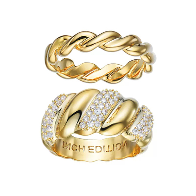 inch麻花套戒叠戴戒指套戒首饰