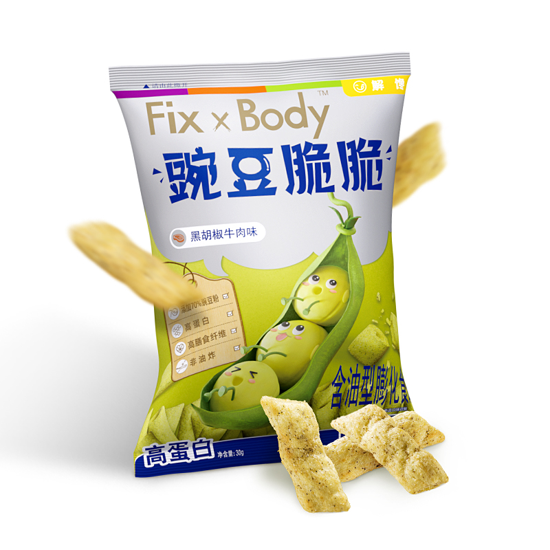 旺旺FixXBody豌豆脆非油炸高蛋白膳食纤维
