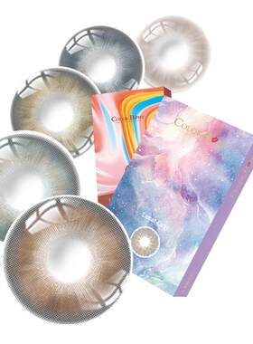 colorbaby美瞳半年抛女正品官网旗舰店隐形近视眼镜年小直径自然