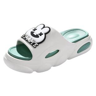 拖鞋男夏EVA防滑厚底增高踩屎感外穿运动篮球沙滩耐磨潮流一字拖