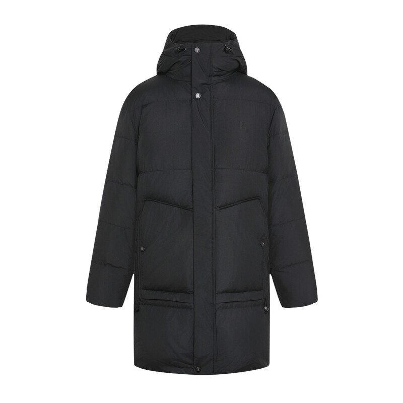利郎官方白鹅绒连帽排骨感羽绒服