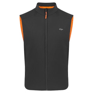 灰壳户外美利奴羊毛运动马甲男款防风防水透气立领保暖外套