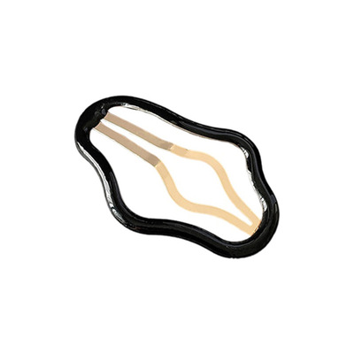 前额刘海镂空后脑勺一字侧边夹