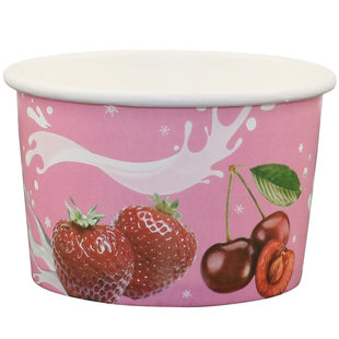 一次性小冰淇淋纸杯130ml4盎司冰激凌雪糕杯子加厚炒酸奶碗1000套