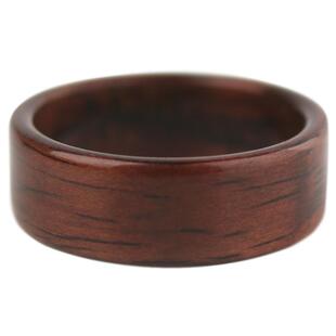 约翰与我原创木质素圈平面简约木头戒指手工中性小众复古礼物指环