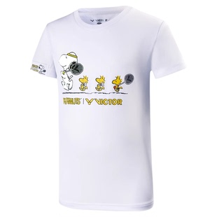 威克多VICTOR羽毛球服装胜利儿童系列女男孩运动训练短袖速干T恤