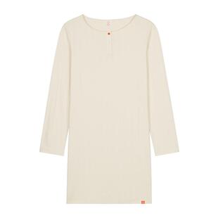 内外橙标女士棉挑孔长袖睡裙/家居服套装抑菌送礼睡衣秋冬NEIWAI