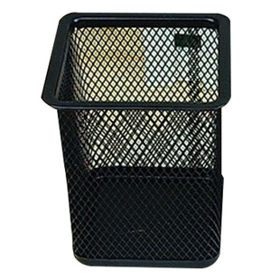 创意圆/方形笔筒金属网状型多功能笔座 办公学习用品收纳笔筒包邮