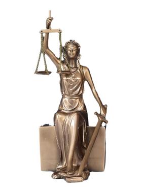 正义女神雕像仿铜办公室律师礼物