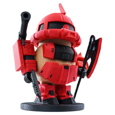 卡皮巴拉高达扎古机甲磁吸玩具