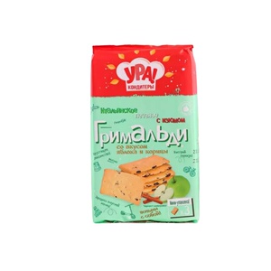 俄罗斯提子夹心苏打饼干苹果肉桂菠萝味原装进口乌拉牌代餐零食品
