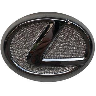 适用于雷克萨斯ES凌志rxnxlxisgsctgxlsrc后车标镶钻改装饰车贴钻