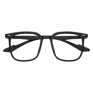 黑框眼镜大框男款大脸专用近视可配度数散光防蓝光平光大码眼睛架