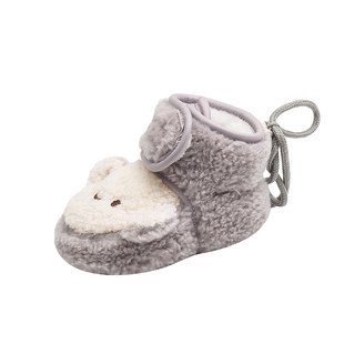 婴儿不掉鞋秋冬加绒加厚防滑学步鞋软底学走路棉鞋小童宝宝0-15月