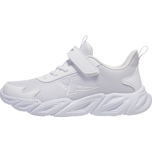 特步童鞋男童春季新款男孩网面白色运动鞋中大童跑步鞋小白鞋透气