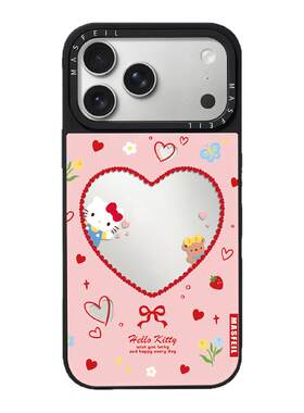 MASFEIL×猫咪心事适用iPhone17Promax手机壳新款ip15磁吸带支架苹果16Pro套Jo5镜面高级感13pm全包14可爱女