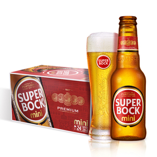 SuperBock超级波克进口经典拉格整箱啤酒200ml24瓶高度啤酒