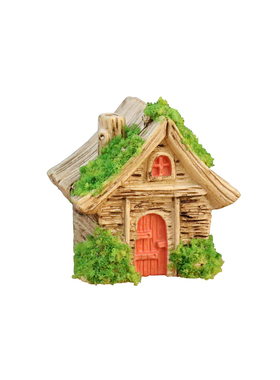 卡通梦幻小房子木屋路牌装饰摆件
