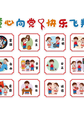 【国防我能行】红色主题文化墙贴